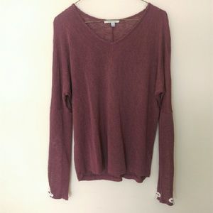 Long sleeve shirt with lace detail