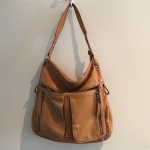 Tan leather bag by The Sak