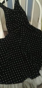 Black velveteen halter dress
