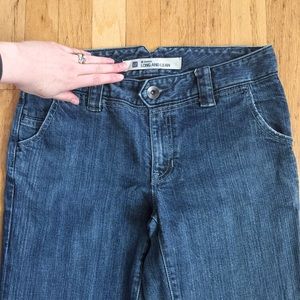 Long and Lean Flare Jeans by Gap.