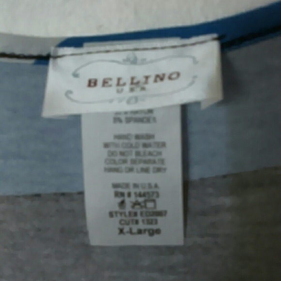 NWOT 3/4 sleeve striped dress with tie (thin!) - Picture 4 of 4