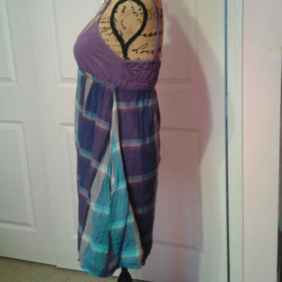 Purple and blue dress - Picture 2 of 4