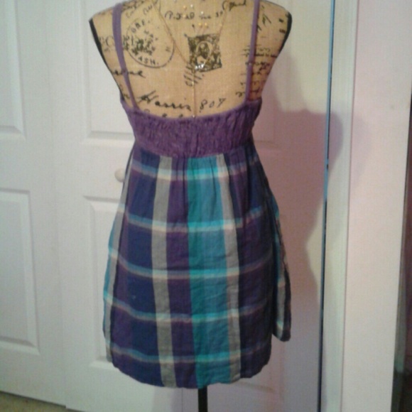 Purple and blue dress - Picture 3 of 4