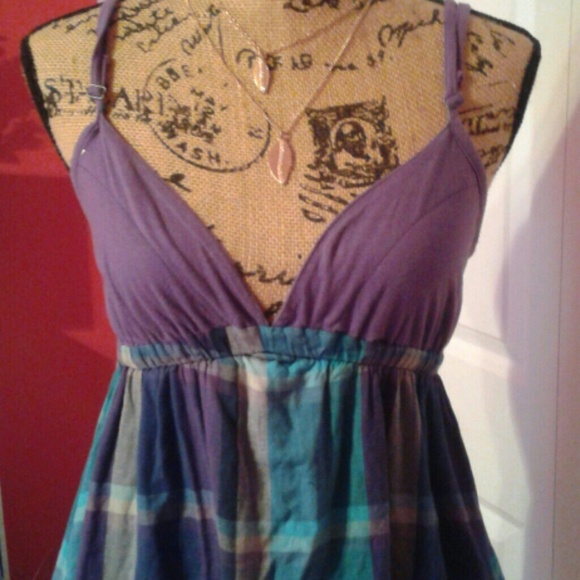 Purple and blue dress - Picture 4 of 4