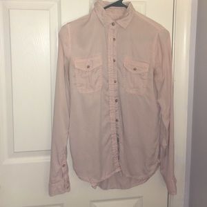 Pink American eagle button up