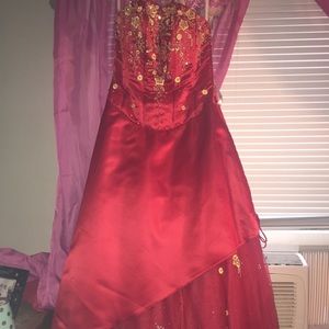 Radiant Red Prom Dress