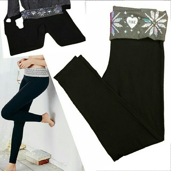 Victoria's secret pink yoga legging fair isle pant - Picture 2 of 4