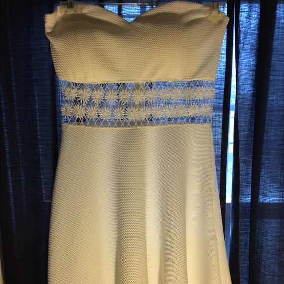 White cut-out dress