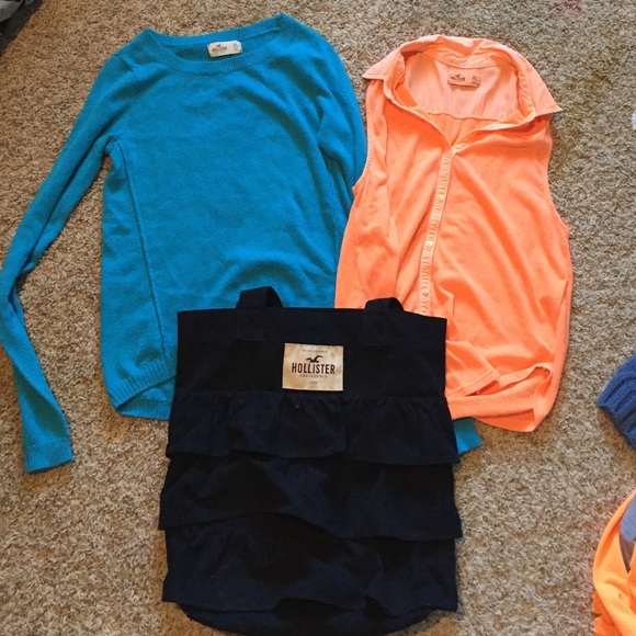 Hollister long sleeve shirt and tank top