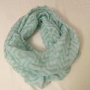 Chevron print infinity scarf