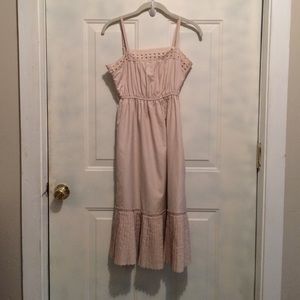 Bitten cream summer dress