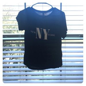 Black New York lounge top from H&M