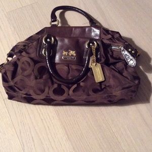 Brown coach satchel