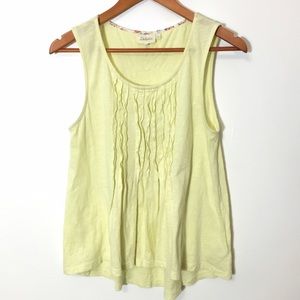 Anthro Buttercup Yellow Deletta Tank