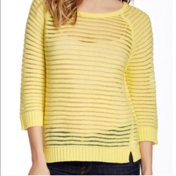 ROME+JULIET COUTURE SUNNY YELLOW SWEATER-MSRP $140