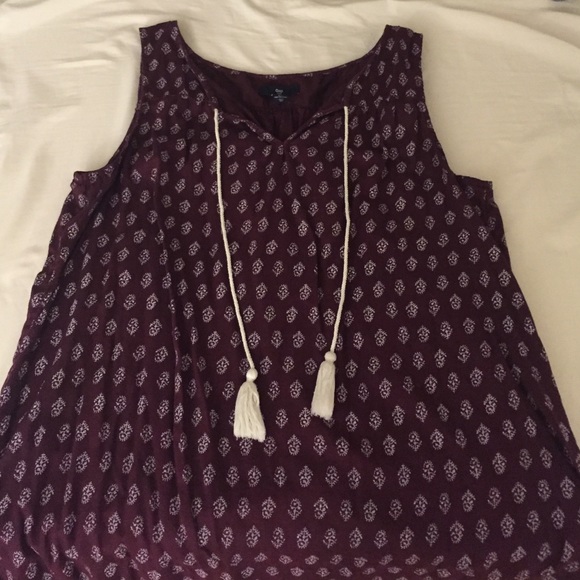 Tassel front tank top