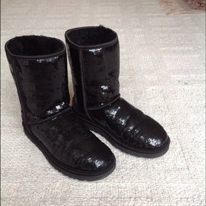 Black Sequin Uggs