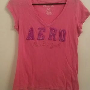Pink Aeropostal V-neck tee