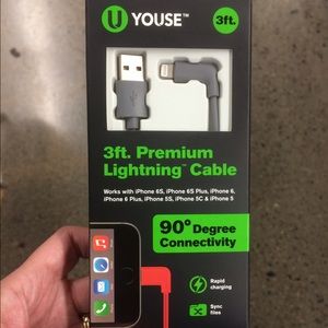 3Ft premium lightening charging cable. See 2nd pic