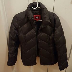 Guess black winter puffer coat