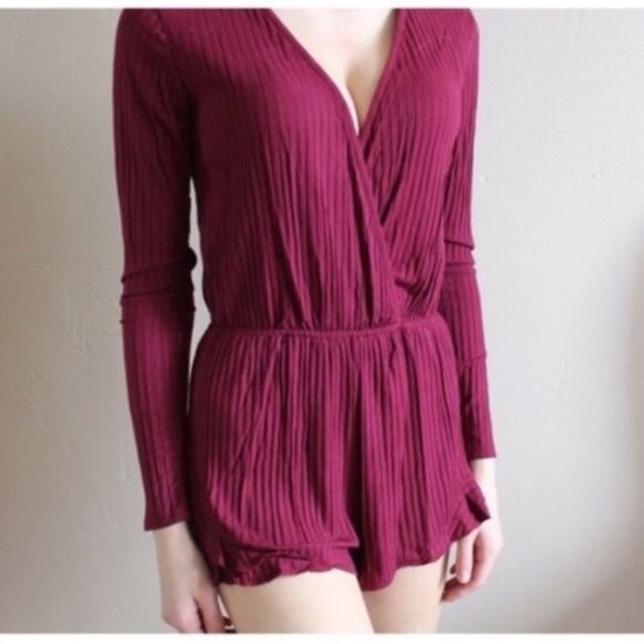 Last One • Soft Ribbed Knit Romper - Picture 2 of 4