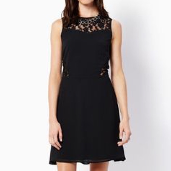 Lacy Sonet Little Black Sleeveless Dress - Picture 1 of 4