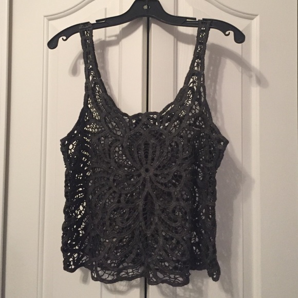 Express Olive Green Crop Tank