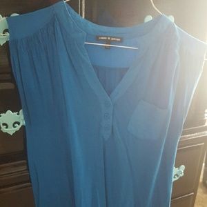 Cable and Gauge blue shirt