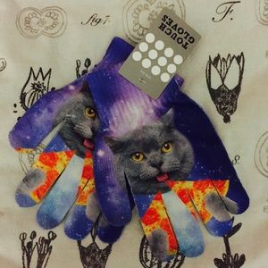 Kitty galaxy gloves and iPhone 6 case bundle