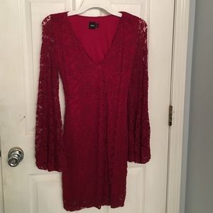 Flare Sleeve Lace Cocktail Dress
