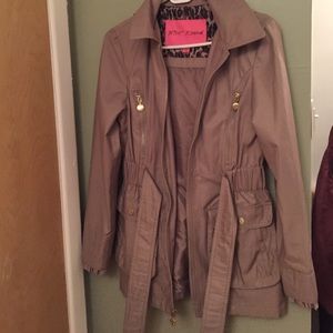 Betsy Johnson Beige Raincoat