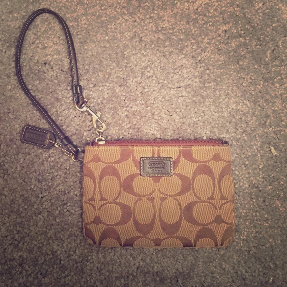 Real Coach wristlet! - Picture 1 of 1
