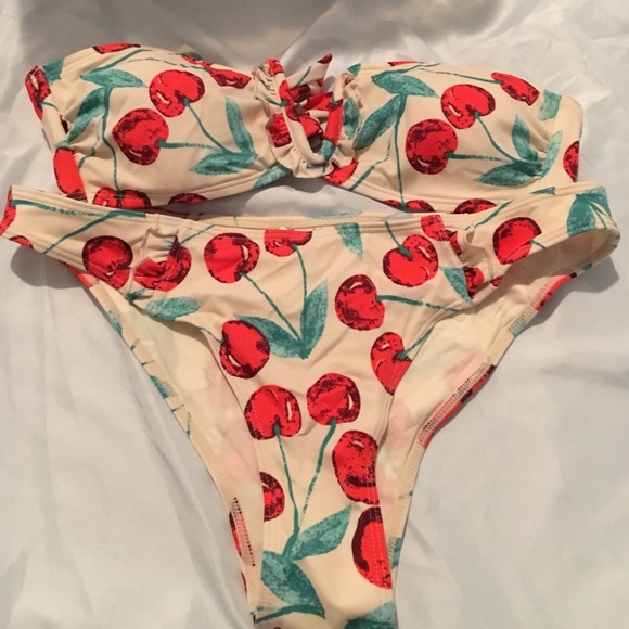 Cherry print bikini