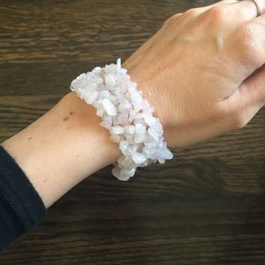 Real Rose quarts bracelet