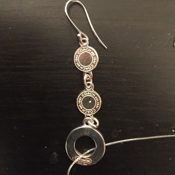 ON HOLD- Coach silver earrings