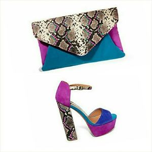 Shoes with matching bag