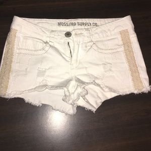 white shorts, size 7