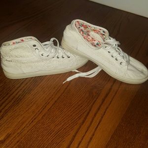 White High Top Roxy Sneakers
