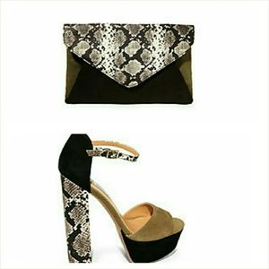 Shoes and matching bag
