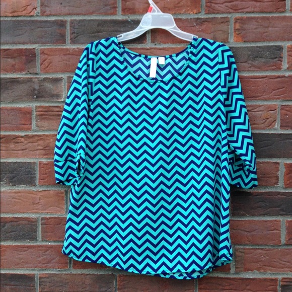 chevron blouse