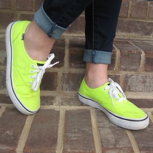 neon yellow Keds
