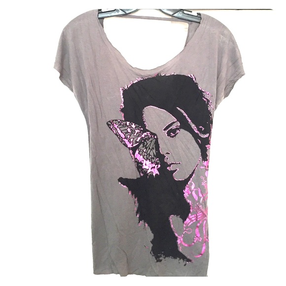 Twist tie back tee