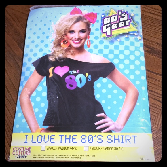 I Love The 80's Shirt M/L