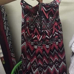 Pattern strapless dress(TRADES AND OFFERS WELCOME)