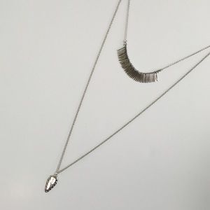 Fringe & Arrow Layered Necklace