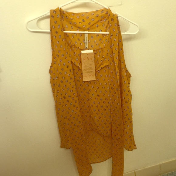 Yellow Sheer Blouse
