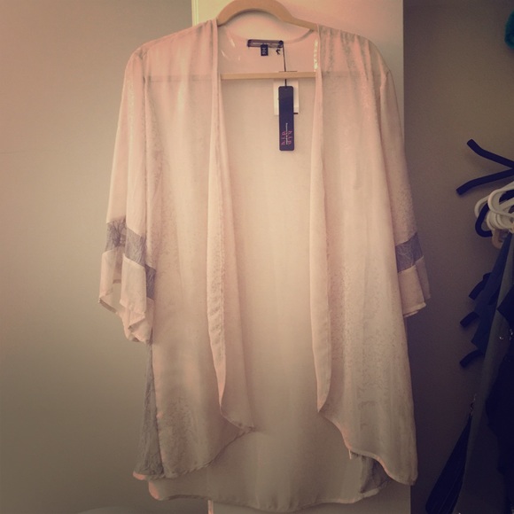Sheer White Kimono