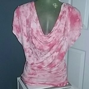 Pink Tie Dye Top
