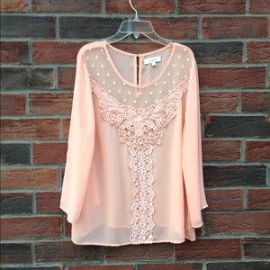 Pink blouse. NEVER WORN