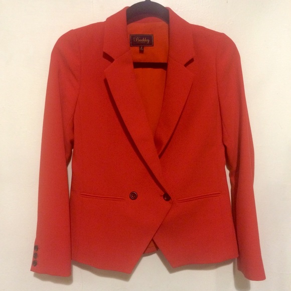 Buckley Tailors orange lightweight wool blazer